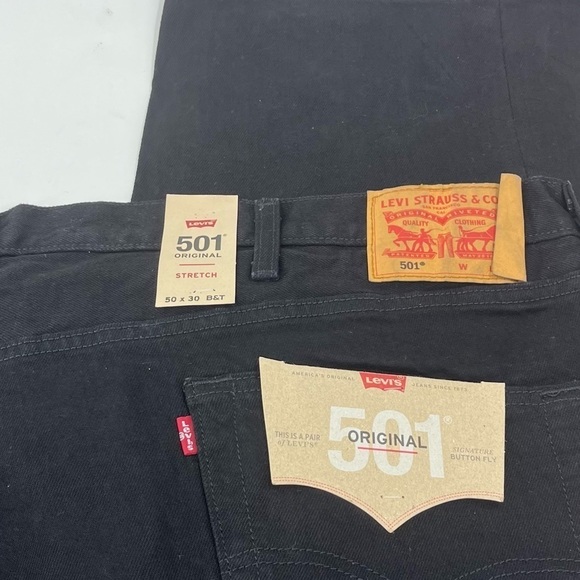 NWT Levi’s 501 Original Signature Button fly Stretch Jeans - Picture 4 of 8